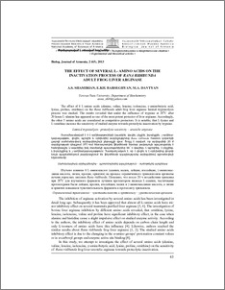 The effect of several L-amino acids on the inactivation process of Rana Ridibunda adult frog liver arginase