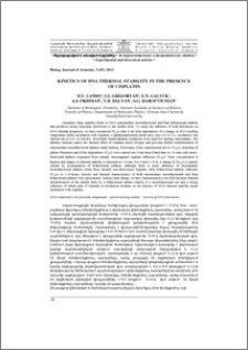 Kinetics of DNA thermal stability in the presence of cisplatin
