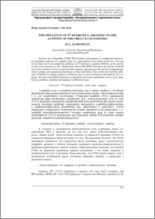 The influence of NG-hydroxy-L-arginine on the activity of the urea cycle enzymes