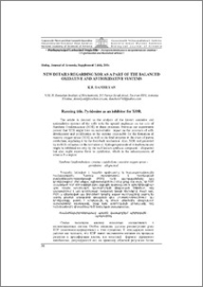 New details regarding XOR as a part of the balanced oxidative and antioxidative systems