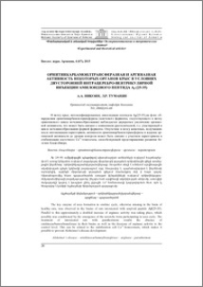 Орнитинкарбамоилтрансферазная и аргиназная активность некоторых органов крыс в условиях двусторонней интрацеребро-вентрикулярной инъекции амилоидного пептида Аβ (25-35)