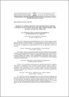 Changes in sphingomyelin and phosphatidylcholine content in rat liver nuclear structures during the in vivo action of cisplatin.