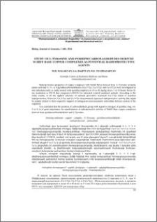 Study of L-tyrosine and pyridinecarboxaldehydes derived schiff base copper complexes as potential radioprotective agents