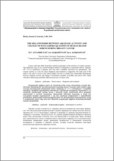 The relationship between arginase activity and change of polyamines quantity in human blood serum during breast cancer