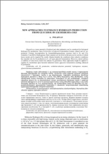 New approaches to enhance hydrogen production from glycerol by Escherichia coli