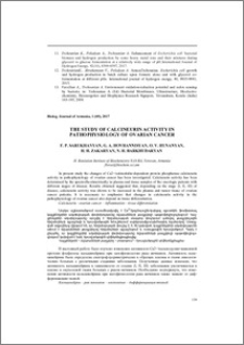 The study of calcineurin activity in pathophysiology of ovarian cancer