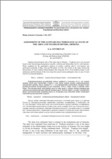 Assessment of the sanitary-bacteriological state of the Arpa and Yeghegis rivers, Armenia