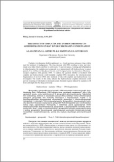 The effect of cisplatin and hydrocortisone co-administration on rat liver chromatin condensation