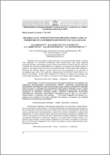 Heterocyclic substituted non-protein amino acids as inhibitors of Clostridium histolyticum collagenase