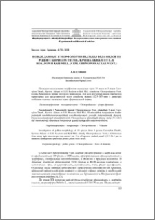 Новые данные к морфологии пыльцы ряда видов из родов Caroxylon Thunb.,Kaviria Akhani et E.H. Roalson и Kali Mill. (cем. Chenopodiaceae vent.)