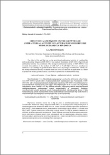 Effect of Ca and Mg ions on the growth and antibacterial activity of Lactobacillus delbrueckii subsp. bulgaricus RIN-2003-LS