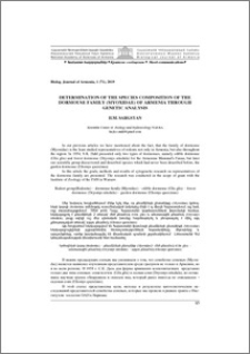Determination of the species composition of the dormouse family (Myoxidae) of Armenia through genetic analysis