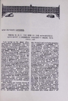 Frend W. H. C. ‘The rise of the monophysite movement’ (Cambridge University Press, 1972), XXVII+405