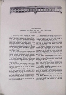 "Etchmiadzin" official journal of Holy Etchmiadzin (January 1981)