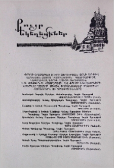 Փրկչի հրաշափառ Սուրբ Հարության տոնի առթիվ Ամենայն Հայոց Ծայրագույն Պատրիարք և Կաթողիկոս, Նորին Սուրբ Օծություն Տ. Տ. Վազգեն Ա Հայրապետի և քույր Եկեղեցիների հոգևոր պետերի միջև փոխանակված ողջույնի հեռագրերն ու գրությունները