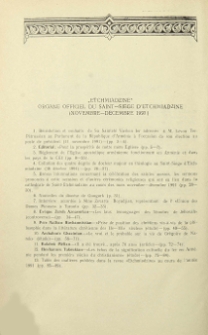 "Etchmiadzine" organe officiel du Saint-Siège d'Etchmiadzine (Novembre-Décembre 1991)