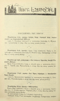 Եկեղեցական բեմ. լուրեր