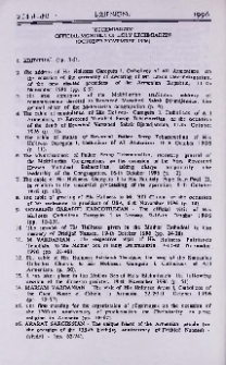 "Etchmiadzin" official monthly of Holy Etchmiadzin (October-November 1996)