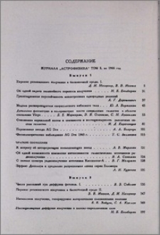 Содержание журнала "Астрофизика", том 2, за 1966 год