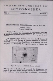 Observations of the supernova 1959b in NGC 4921