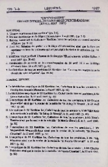 "Etchmiadzine" organe officiel du Saint-Siège d'Etchmiadzine (Avril-Mai 1997)