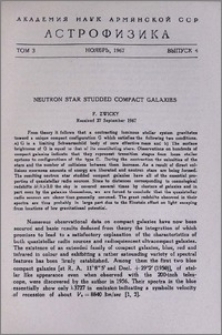 Neutron star studded compact galaxies