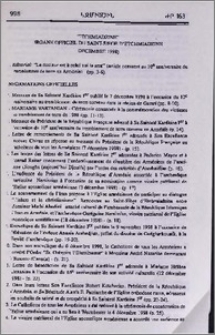 "Etchmiadzine" organe officiel du Saint-Siège d'Etchmiadzine (Décembre 1998)