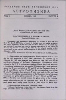 Light and color curves of the 1967 supernova in NGC 3389