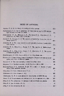 Index of authors