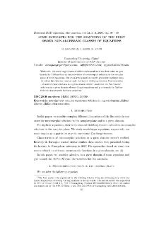 Some estimates for the solutions of the first order non-algebraic classes of equations