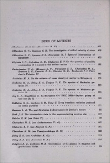 Index of authors