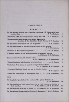 Contents of the journal "Astrophysics" 1973