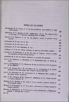 Index of authors 1974