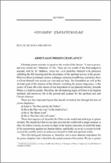 Armenaian prison chaplaincy