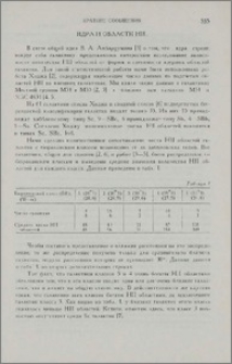 Ядра и области HII