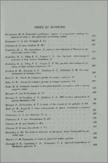 Index of authors 1976