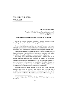 Armenia in Eduardas Mezhelaitis’ poetry