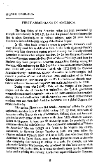First Armenians in America