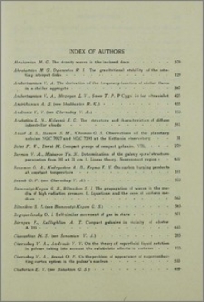 Index of authors 1978