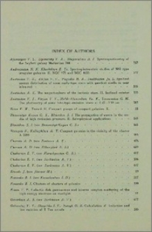Index of authors
