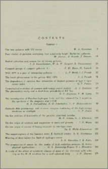 Contents of the journal "Astrophysics" 1979