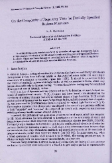 On the complexity of regularity tests for partially specified boolean functions