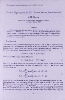 General algorithm of the 2-D discrete Hartley transformation