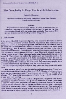 The complexity in frege proofs with substitution