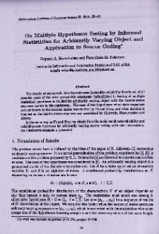 On multiple hypotheses testing by informed statistician for arbitrarily varying object and application to source coding