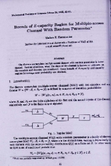 Bounds of E-capacity region for multiple-access channel with random parameter