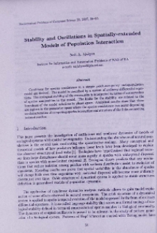 Stability and oscillations in spatially-extended models of population interaction