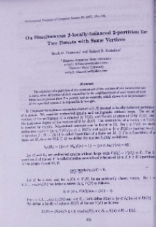 On simultaneous 2-locally-balanced 2-partition for two forests with same vertices
