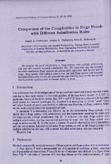 Comparison of the complexities in Frege proofs with different substitution rules