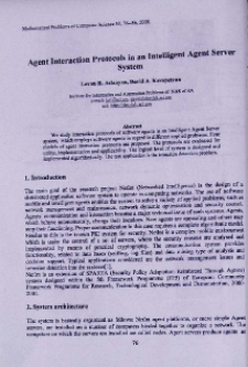 Agent interaction protocols in an intelligent agent server system